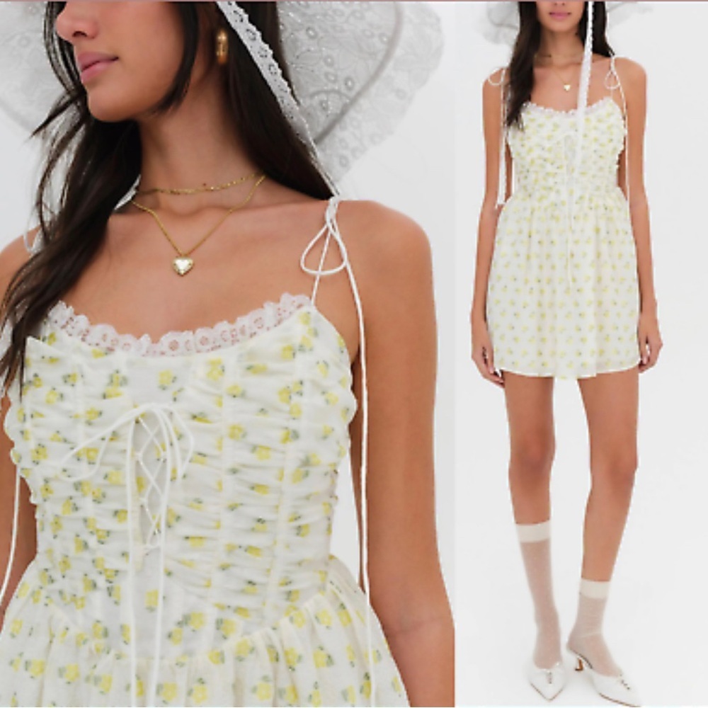 For Love and Lemons KIELA MINI DRESS